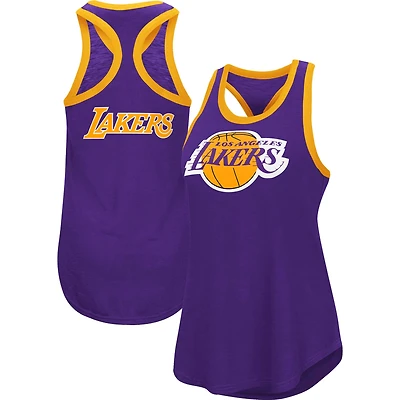 Débardeur G-III 4Her by Carl Banks violet pour femme Los Angeles Lakers Showdown à encolure dégagée - Haut