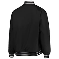 Women's JH Design Black Los Angeles Lakers Plus Poly Twill Full-Snap Jacket