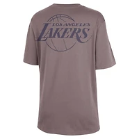 T-shirt Boyfriend Jordan Brand anthracite Los Angeles Lakers Courtside Statement Edition pour femme