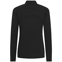 Women's Levelwear Black Los Angeles Lakers Flex Insignia 2.0 Quarter-Zip Top