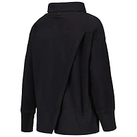 Women's Levelwear Black Los Angeles Lakers Sunset Pullover Sweatshirt