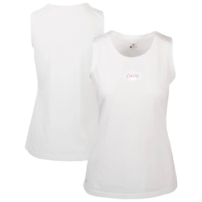 Débardeur blanc Levelwear pour femme avec logo Macy Core la fête des mères Los Angeles Lakers