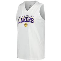 Débardeur blanc Los Angeles Lakers Paisley Peekaboo Levelwear pour femmes