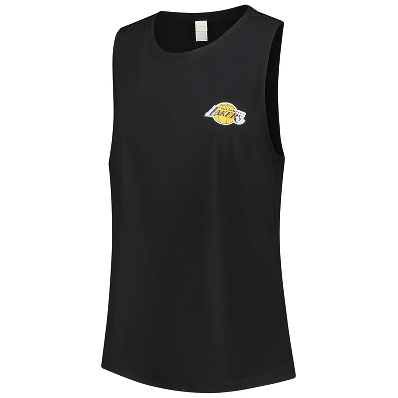 Women's Lolë Black Los Angeles Lakers Olivie Tank Top