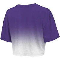 T-shirt court Majestic Threads pour femme violet/blanc Los Angeles Lakers Dirty Dribble