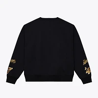 Sweat-shirt en polaire premium noir Mitchell & Ness pour femme, Los Angeles Lakers