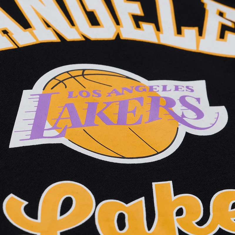 Women's Mitchell & Ness Black Los Angeles Lakers Premium Fleece Sweatshirt