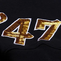 Women's Mitchell & Ness Black Los Angeles Lakers Premium Fleece Sweatshirt