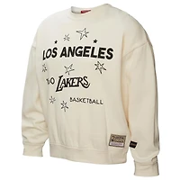 Women's Mitchell & Ness Gold Los Angeles Lakers Hardwood Classics Pullover Sweatshirt