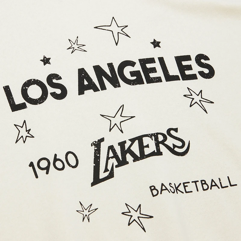 Women's Mitchell & Ness Gold Los Angeles Lakers Hardwood Classics Pullover Sweatshirt