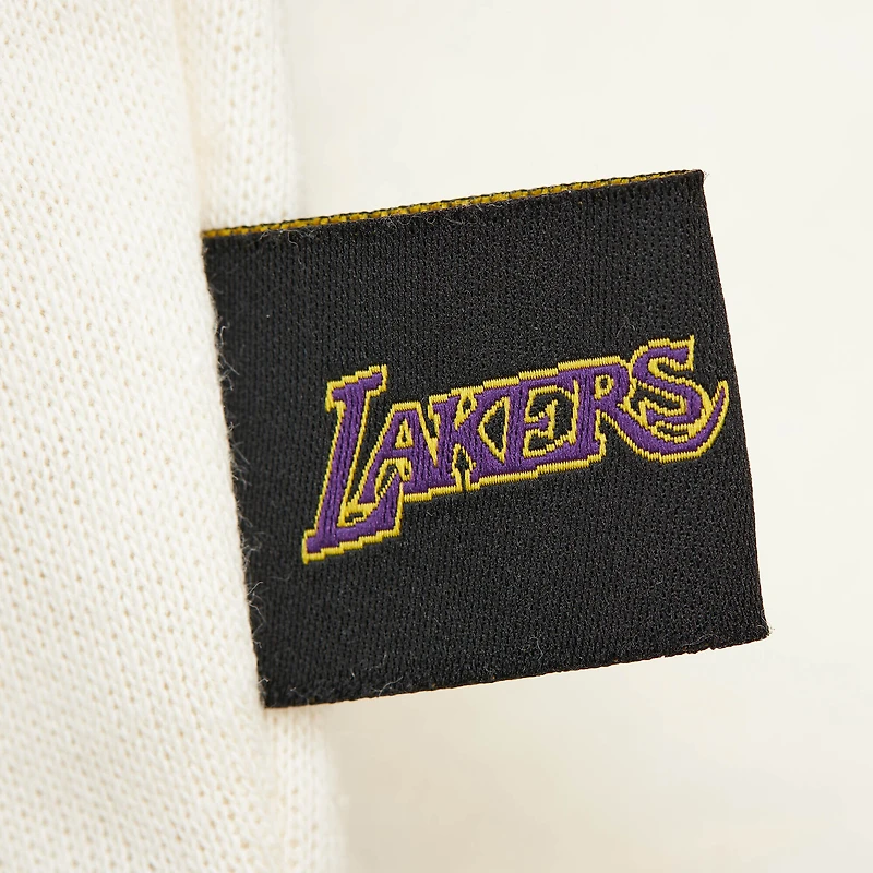 Women's Mitchell & Ness Gold Los Angeles Lakers Hardwood Classics Pullover Sweatshirt