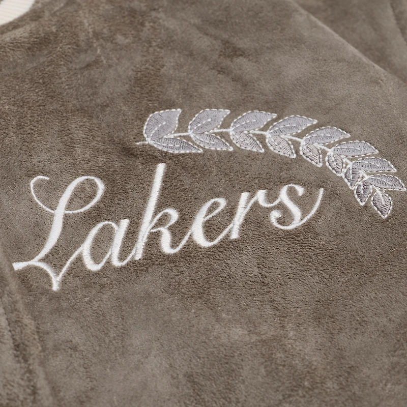 Women's Mitchell & Ness Tan Los Angeles Lakers Varsity Full-Snap Jacket