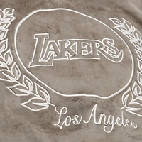 Women's Mitchell & Ness  Tan Los Angeles Lakers Varsity Full-Snap Jacket