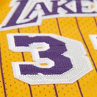 Women's Mitchell & Ness x DANNIJO Magic Johnson Yellow Los Angeles Lakers Fashion Cropped Basketball Jersey