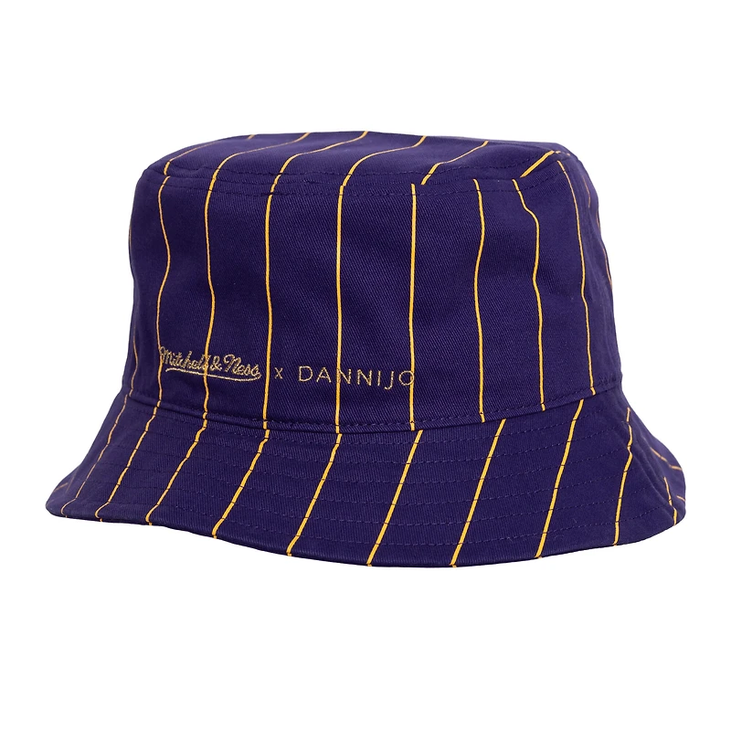 Women's Mitchell & Ness x DANNIJO  Purple Los Angeles Lakers Bucket Hat