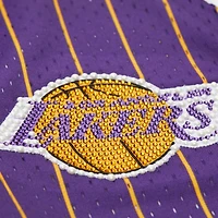 Maillot de baseball violet Mitchell & Ness x DANNIJO pour femme, modèle tendance des Los Angeles Lakers
