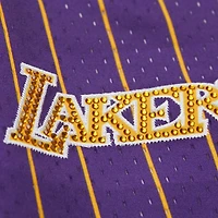 Women's Mitchell & Ness x DANNIJO  Purple Los Angeles Lakers Fashion Baseball Jersey