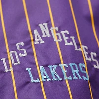 Women's Mitchell & Ness x DANNIJO  Purple Los Angeles Lakers Satin Full-Snap Jacket