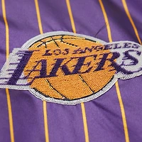 Women's Mitchell & Ness x DANNIJO  Purple Los Angeles Lakers Satin Full-Snap Jacket