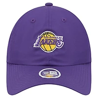 Women's New Era  Purple Los Angeles Lakers 9FORTY Team Ponytail Flex Hat