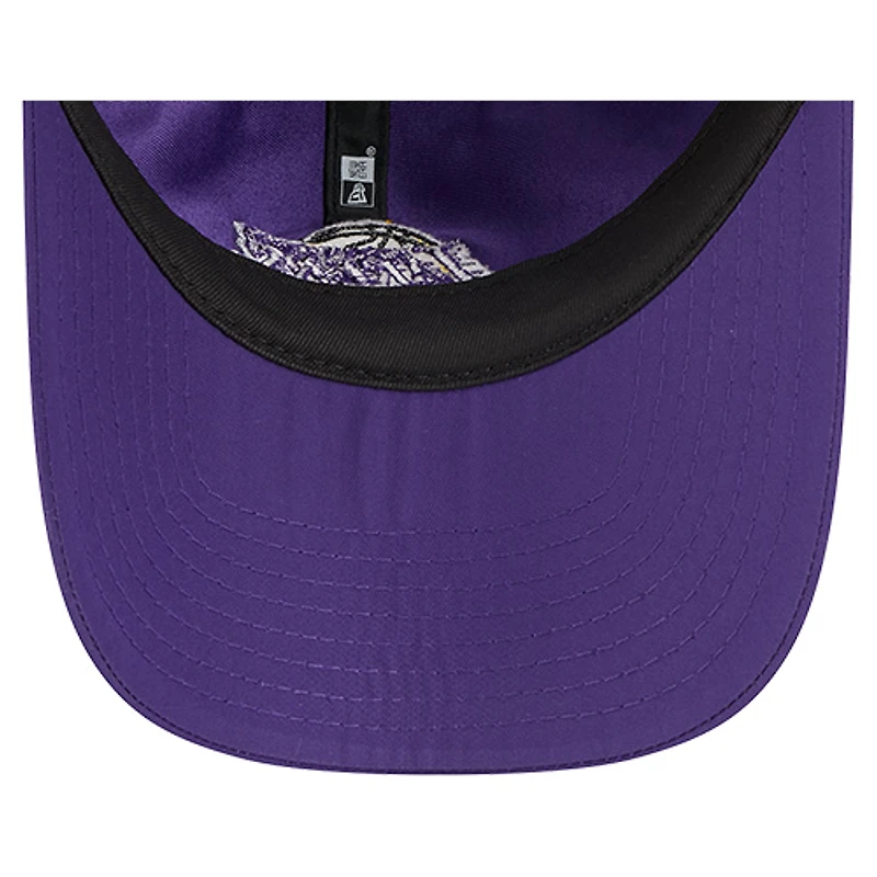 Casquette New Era violette pour femme Los Angeles Lakers 9FORTY Team Ponytail Flex