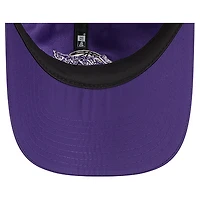 Casquette New Era violette pour femme Los Angeles Lakers 9FORTY Team Ponytail Flex