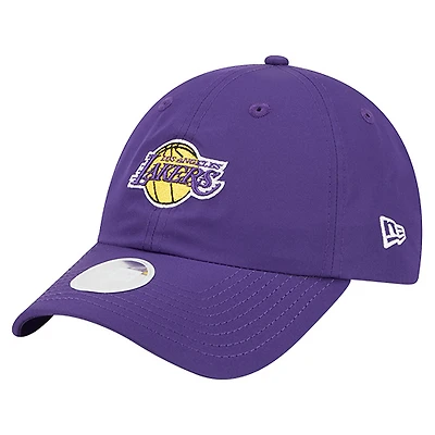 Women's New Era  Purple Los Angeles Lakers 9FORTY Team Ponytail Flex Hat