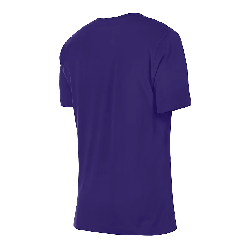Women's New Era Purple Los Angeles Lakers Glam Game Flower T-Shirt