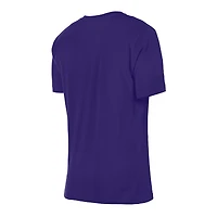 Women's New Era Purple Los Angeles Lakers Glam Game Flower T-Shirt
