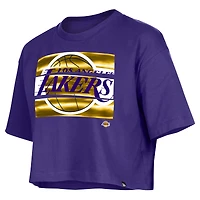 T-shirt oversize violet Los Angeles Lakers New Era pour femme