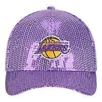 Women's New Era  Purple Los Angeles Lakers Sequin M-Crown 9FORTY Adjustable Hat