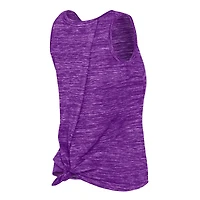 Women's New Era Purple Los Angeles Lakers Space Dye Active Tank Top