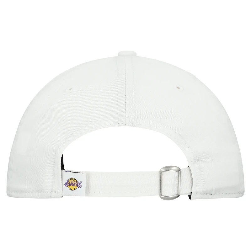 Women's New Era White Los Angeles Lakers Team Fan 9TWENTY Adjustable Hat