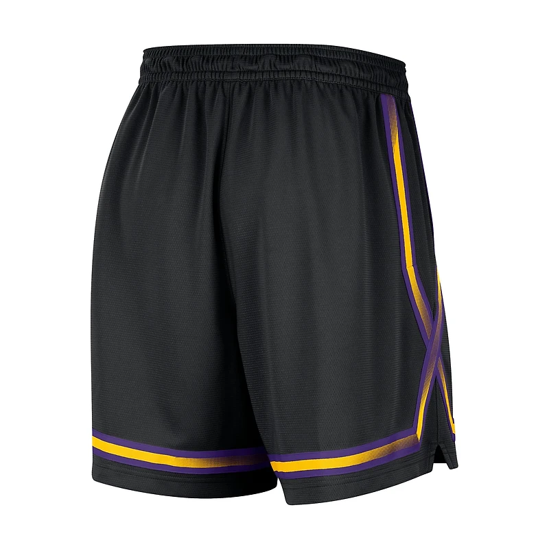 Women's Nike Black Los Angeles Lakers Courtside Fly Crossover Performance Short