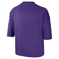 T-shirt Nike violet Los Angeles Lakers 2024/25 City Edition Courtside Boxy pour femme