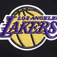 Women's Pro Standard Black Los Angeles Lakers Paint The City Cropped Pullover Sweatshirt
