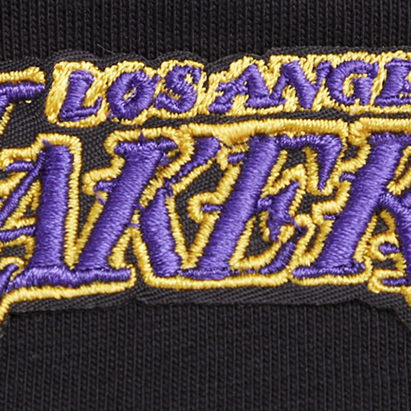 Women's Pro Standard Black Los Angeles Lakers Script Boyfriend T-Shirt