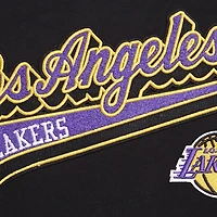 Women's Pro Standard Black Los Angeles Lakers Script Boyfriend T-Shirt