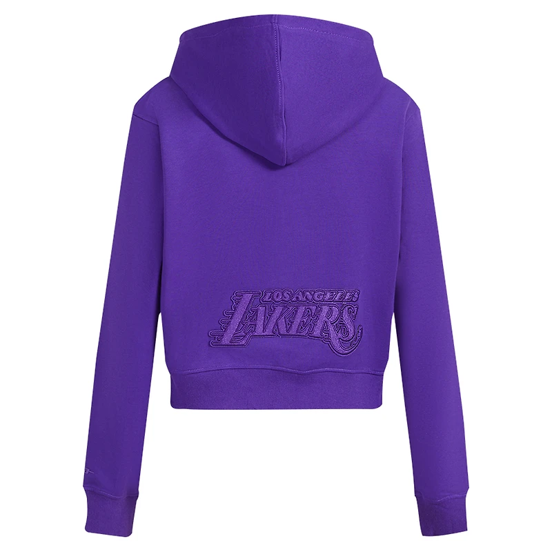 Women's Pro Standard Purple Los Angeles Lakers Triple Tonal Full-Zip Hoodie