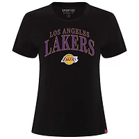 T-shirt Sportiqe noir pour femme, coupe boxy, Los Angeles Lakers, Arcadia