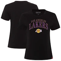 T-shirt Sportiqe noir pour femme, coupe boxy, Los Angeles Lakers, Arcadia