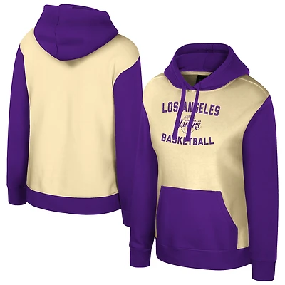 Sweat à capuche crème Stadium Essentials Los Angeles Lakers Rafters Road Trip pour femme