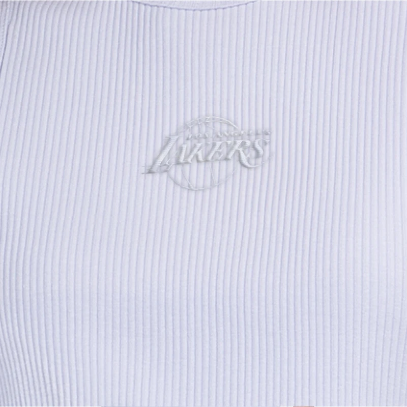 Débardeur côtelé pastel bleu marine Starter pour femme, Los Angeles Lakers