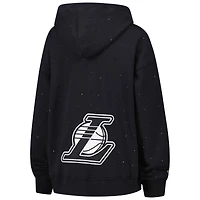 Sweat à capuche zippé surdimensionné pierres précieuses pour femme Terez Black Los Angeles Lakers