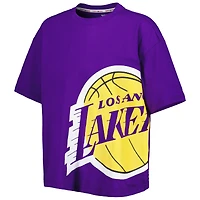 T-shirt Bianca des Los Angeles Lakers violet de Tommy Jeans pour femme