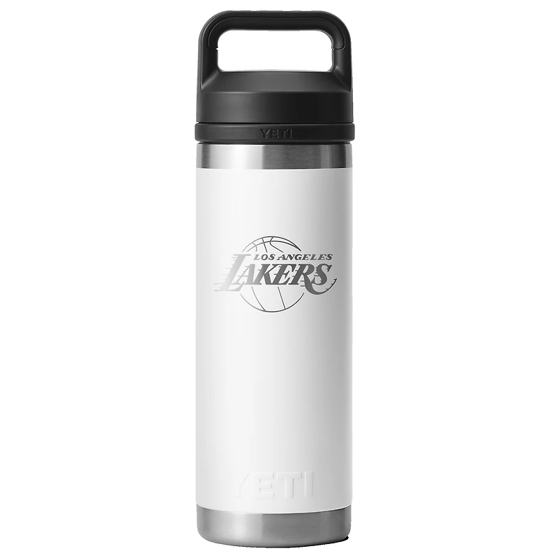 YETI White Los Angeles Lakers 18oz. Rambler Chug Water Bottle