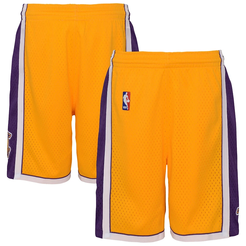 Short Swingman doré Mitchell & Ness pour jeunes des Los Angeles Lakers