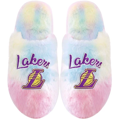 Chaussons à inscription arc-en-ciel FOCO Los Angeles Lakers pour jeune