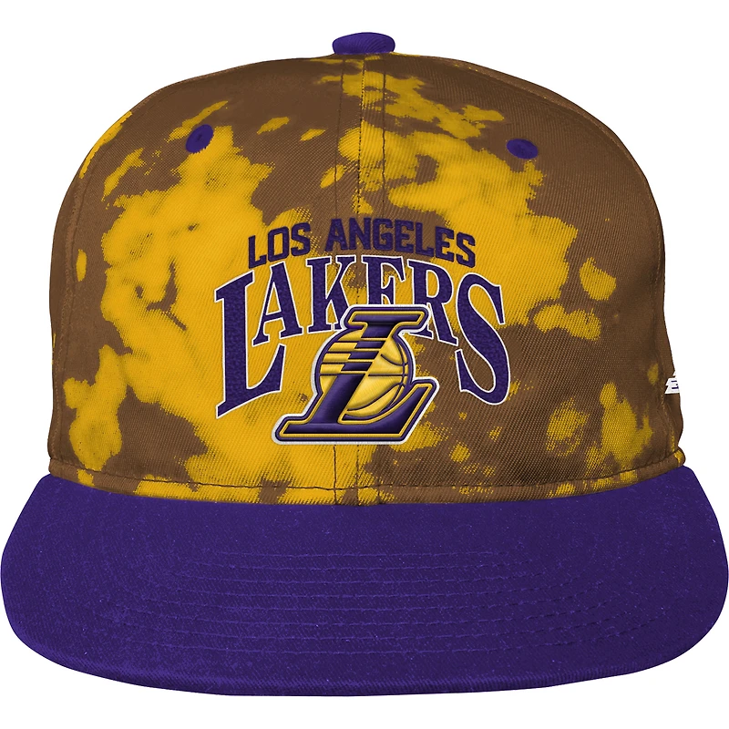 Casquette snapback dorée Los Angeles Lakers Bleach Out Deadstock pour jeune