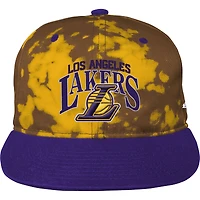 Casquette snapback dorée Los Angeles Lakers Bleach Out Deadstock pour jeune